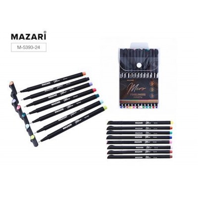 Набор линеров 24 цв. "MERO" 0.4 мм M-5393-24 Mazari