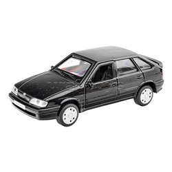 Машина металл LADA -2114 "Samara", 12 см, (откр. двери, багаж, черный) инерц., в коробке