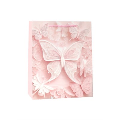 Пакет подарочный 31х42х12см Бабочка / 5503ХL /уп 12/300/210 г