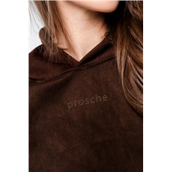 Свитшот 4 оверсайз короткий (Темно-коричневый)