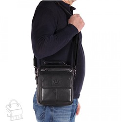 Сумка мужская кожаная 6803Z black Zinimsk