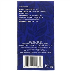 Twinings, черный чай, набор сортов, 20 чайных пакетиков, 40 г (1,41 унции)