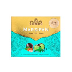 Конфеты подарочные новогодние глазированные марципановые, мятные, 126 г