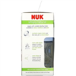 NUK, Simply Natural, Bottles, 0+ Months, Slow, 2 Pack, 5 oz (150 ml) Each