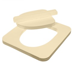 УЦЕНКА Сиденье для уличного туалета, 38×50 см, Эконом, с крышкой, пенополистирол( разноцвет) 10383