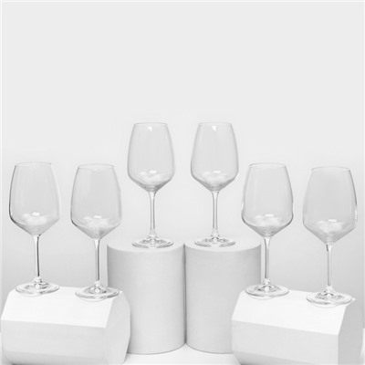 Бокалы «Жизель», 560 мл, набор 6 шт., стекло, прозрачные