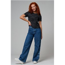 7497 футболка женская (Черный винтаж)