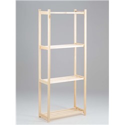 Стеллаж деревянный «Альфа», 4 полки, 159×64×28 см, хвоя, напольный, «Добропаровъ»