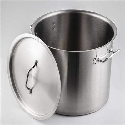 УЦЕНКА Кастрюля из нержавеющей стали, 25 л, HoReCa, толщина 0.8 мм, 201 сталь, без крышки