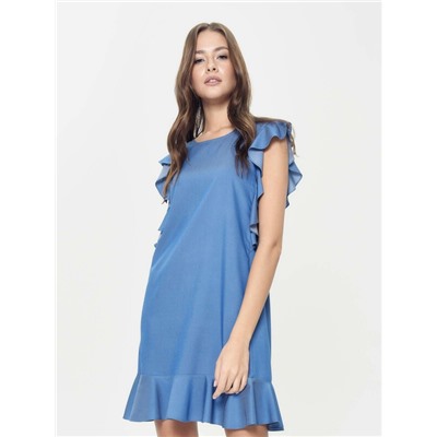 Платья CONTE LPL 905 Джинсовое платье А-силуэта с воланами