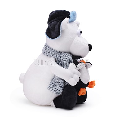 ДуRашки, Полярный медведь и Пингвин, 26 см, в коробке