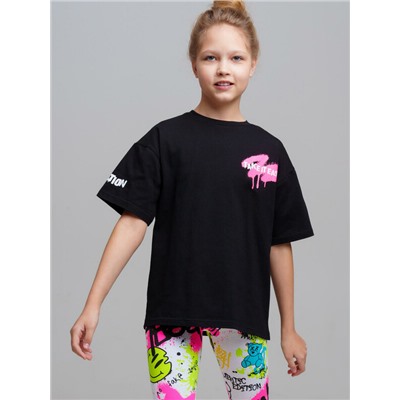 Фуфайка трикотажная для девочек (футболка)