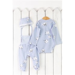 Комплект (Боди+Полузнки+Чепчик) BABY BOOM, 1029653