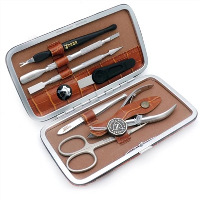 Zinger Маникюрный набор + подарок / MSFE-201-1 SM, 7 предметов, в ассортименте 2781