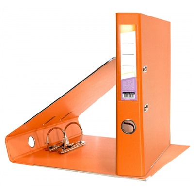 Папка-регистратор 55 мм PVC 2-стор. оранжевый, с уголками P2PVC-55/Org inФОРМАТ