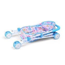 Коляска для кукол (металлическая, складная, прогулочная, цвет в ассортименте)