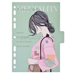 Разделитель листов "Mentality" A5 (175x210 мм) ламинированный мелованный картон 210 гр, тонированный с рисунком, 5 шт, индивидуальная упаковка