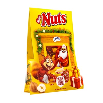 Сладкий новогодний подарок NUTS «Камин», детский, 301 г