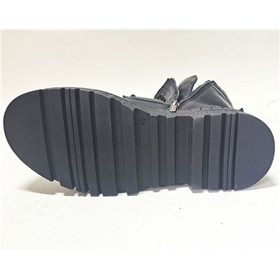 WA140-013 черн Ботинки зима мужские (40-45)/8