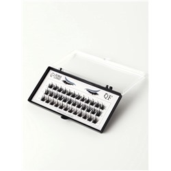 Набор накладных ресниц «Глаза из аниме», пучки, 10, 12, 14 мм, чёрные