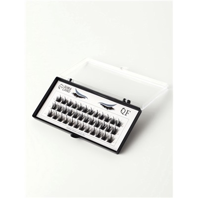 Набор накладных ресниц «Глаза из аниме», пучки, 10, 12, 14 мм, чёрные