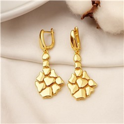 Серьги под версаче, крупные, висячие, цвет покрытия лимонная позолота, арт.313.223