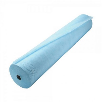 White line Простыни одноразовые 70*80 см SMS стандарт голубой рулон, 200 шт 18260