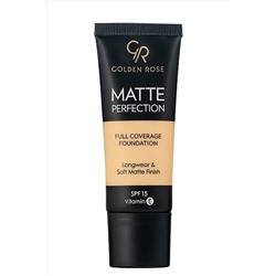 Крем тональный для лица GR Matte Perfection Full Coverage Foundation - 202 Теплый КОСМЕТИКА ИЗ ТУРЦИИ, 1097193