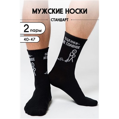 Носки стандарт Оценки не главное (набор 2 пары) НАТАЛИ, 1094308