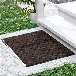 УЦЕНКА Коврик влаговпитывающий 50×80 см «КРАФТ» цвет коричневый МИКС