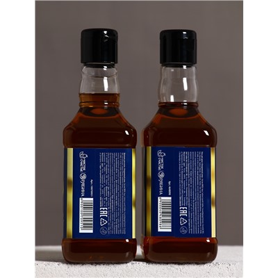 Подарочный набор «Лучшему», гель для душа и шампунь для волос виски, 2×250 мл, Чистое счастье