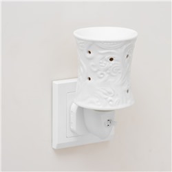 Ночник «Узор» белый 7.8×7.8×12 см