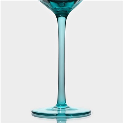 Бокалы для вина Magistro «Дарио», 500 мл, 7.3×25 см, набор 2 шт., стекло, изумрудные