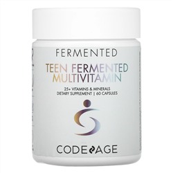 CodeAge, ферментированные мультивитамины для подростков, 60 капсул