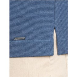 Джемпер базовый из мягкого фактурного трикотажа с круглым воротом