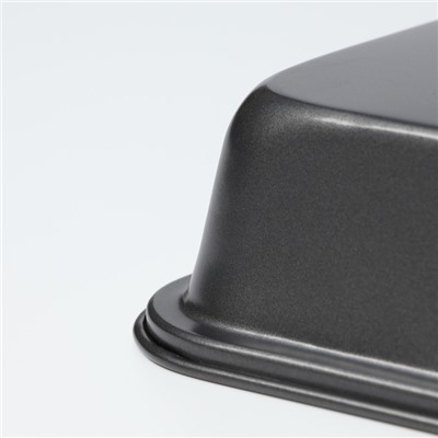 Противень Доляна «Прямоугольник. Жаклин», 32×22×4.5 см, антипригарное покрытие, цвет чёрный