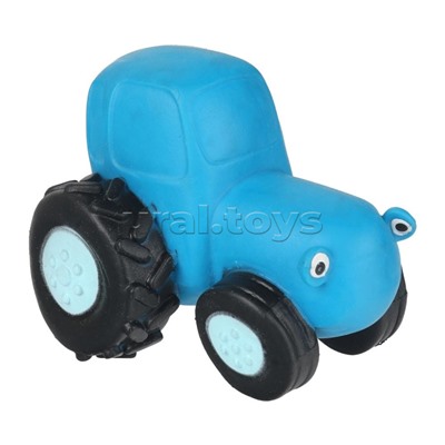 Игрушка - антистресс тянучка "Синий трактор" с блестками, 8 см, блистер, Супер Жим