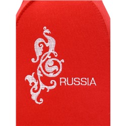 Шапка для бани и сауны Russia, полиэфир 70%, шерсть 30%, «Добропаровъ»