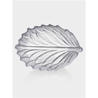 Набор салатников «Лист», 3 шт., размер 1 шт.: 21.5×15.5×11 см, стекло, прозрачный