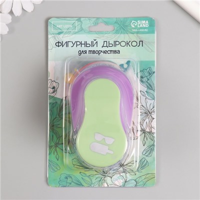 Дырокол фигурный рисунок 3.8×3.8 см «Курорт», 7×5.2×9.2 см, МИКС