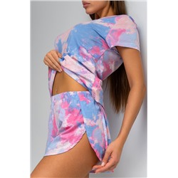 Женская хлопковая пижама с шортами Happyfox