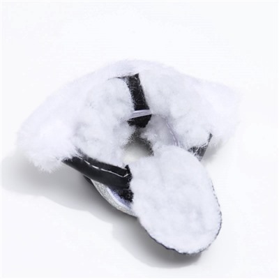 Ботинки для животных «Ой, мороз», набор 4 шт., 3 размер, чёрные