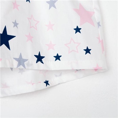 Шорты женские KAFTAN Pink stars, размер 40-42, белые
