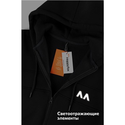 Теплый детский костюм из футера трехнитки с начесом Happyfox