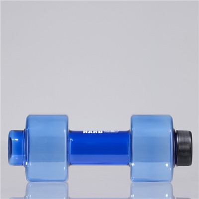 Бутылка для воды WORK HARD, 550 мл, 21×8 см, синяя