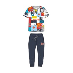 Комплект трикотажный для мальчиков: фуфайка (футболка), брюки