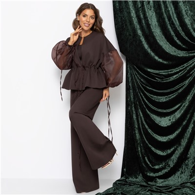 Брючный костюм для идеальной химии, Серьезная леди (2 в 1, брауни)