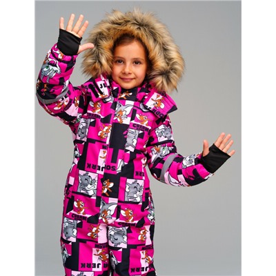 Комбинезон текстильный с полиуретановым покрытием для девочек