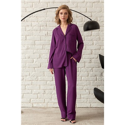 Пижама жен: куртка, брюки Mia Cara AW23WW318 Plum Jam сливовый