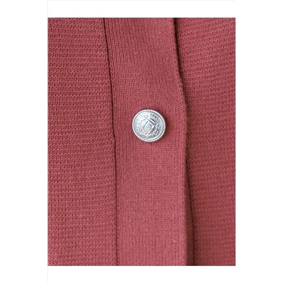 Кардиган c коротким рукавом вязаный из хлопка с акрилом VILATTE, 1229066